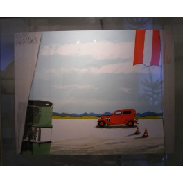 Červené auto