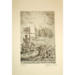 Jan Souček - Ex libris Eva Navrátilová